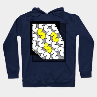 Abstract pattern with S letters in rows Hoodie